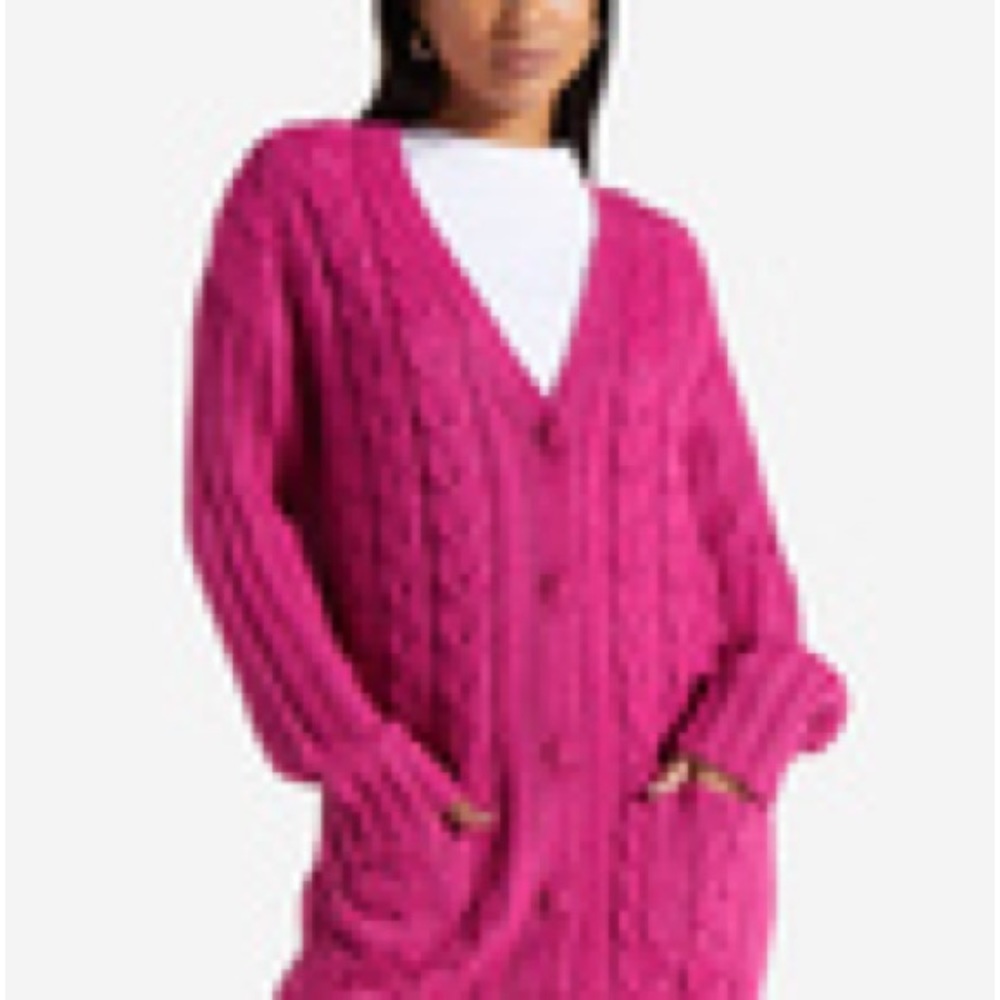 TEXTURED BOYFRIEND CARDIGAN